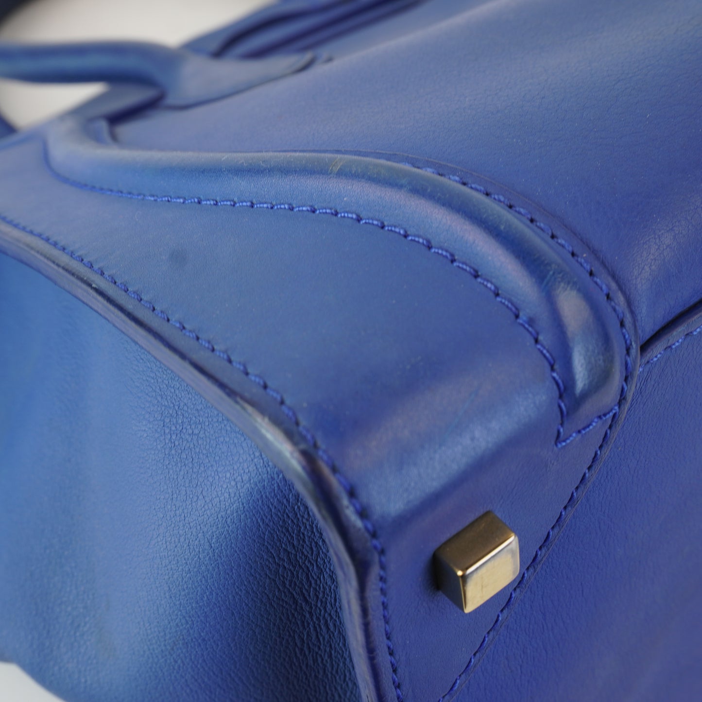 Celine Luggage Navy Grained