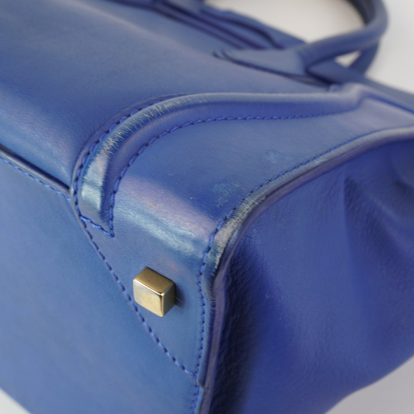 Celine Luggage Navy Grained