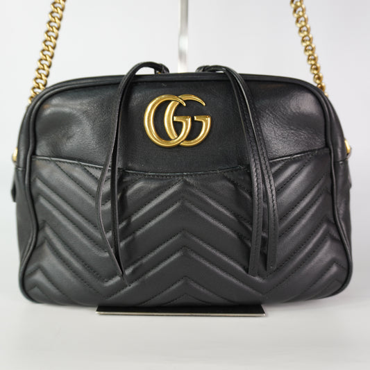 Gucci GG Marmont Camera Black Bag
