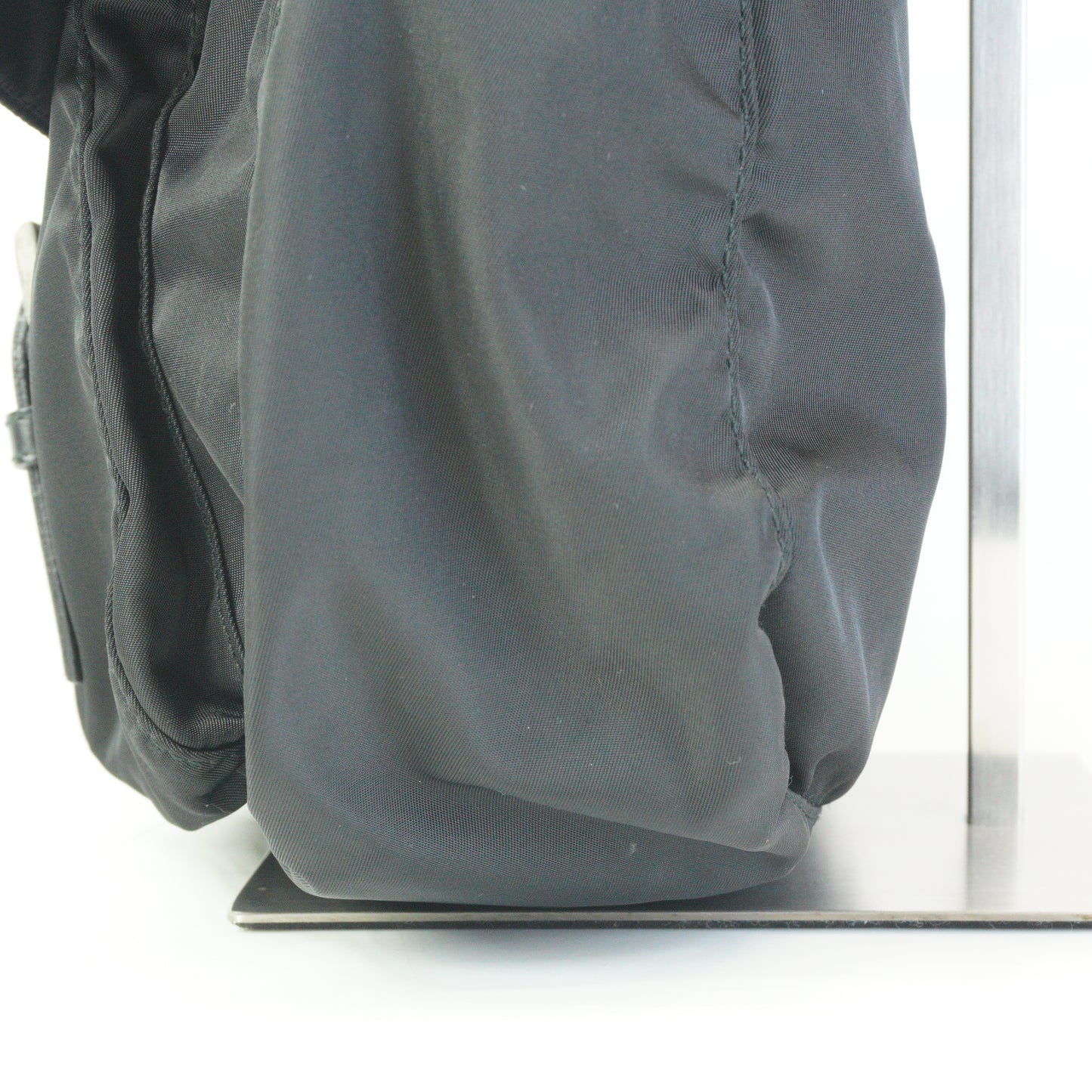 Prada Nylon Messenger Bag Black Medium SHW