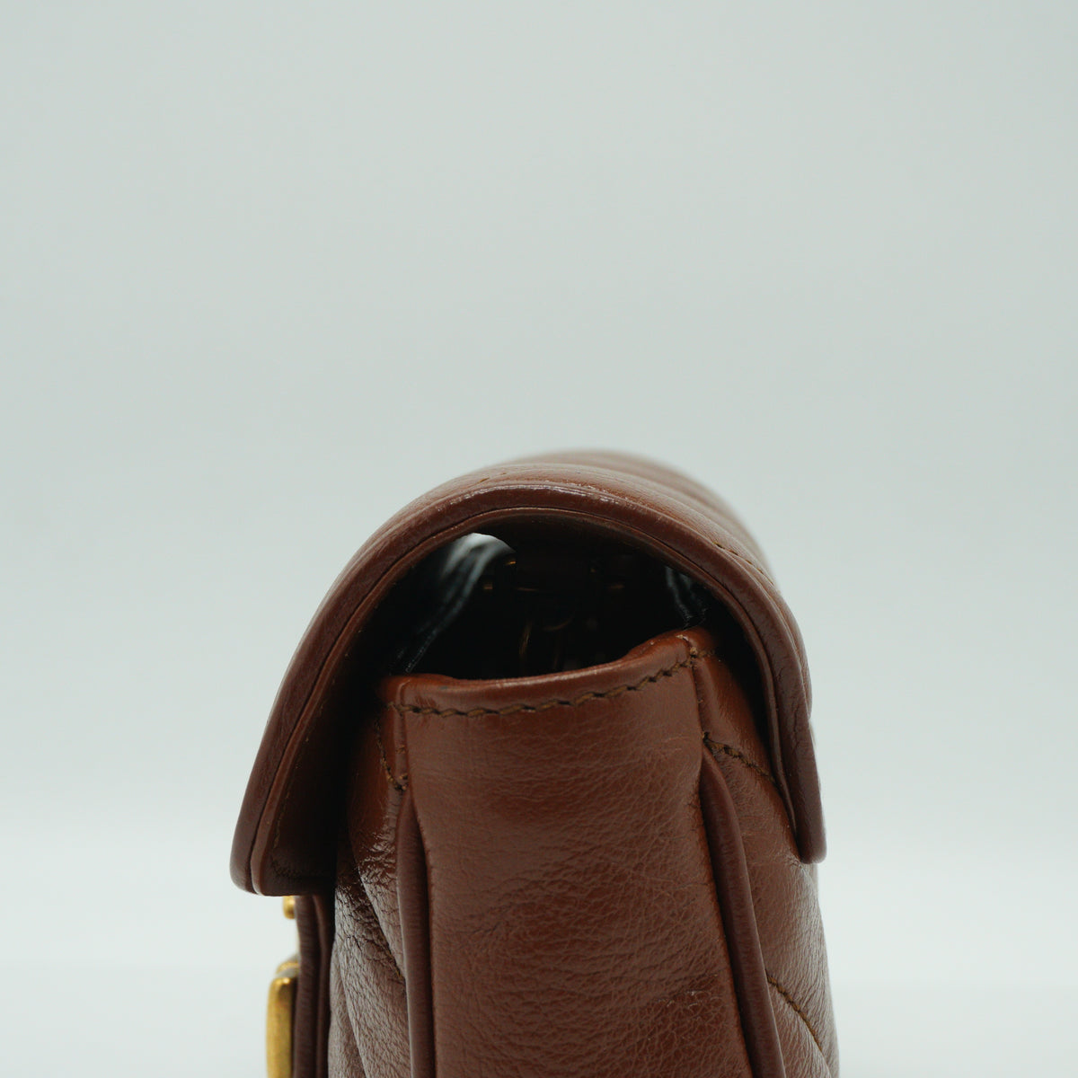 Gucci Marmont Matelasse Super Mini Bag Brown GHW