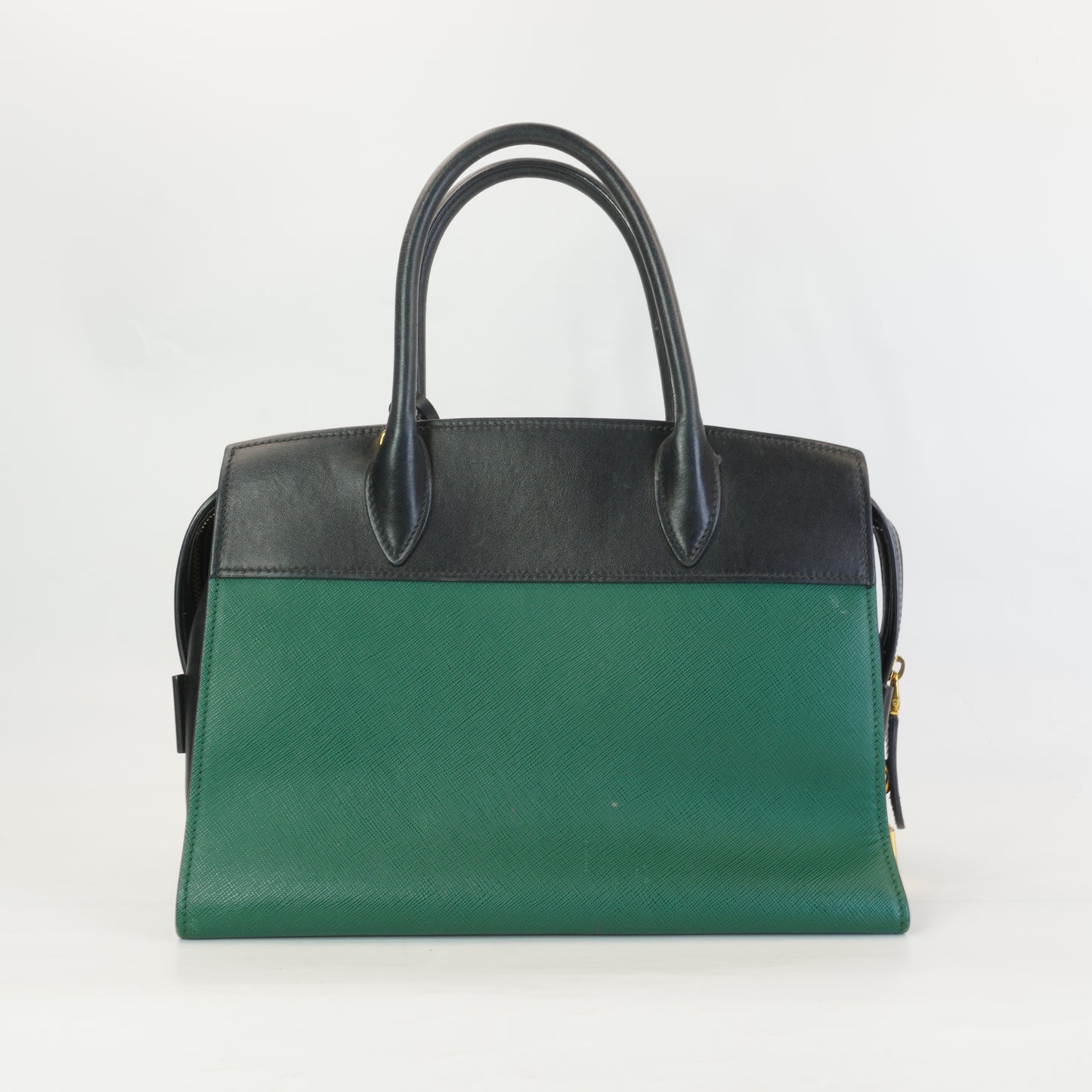 Prada saffiano And City Calf Esplanade GHW Medium