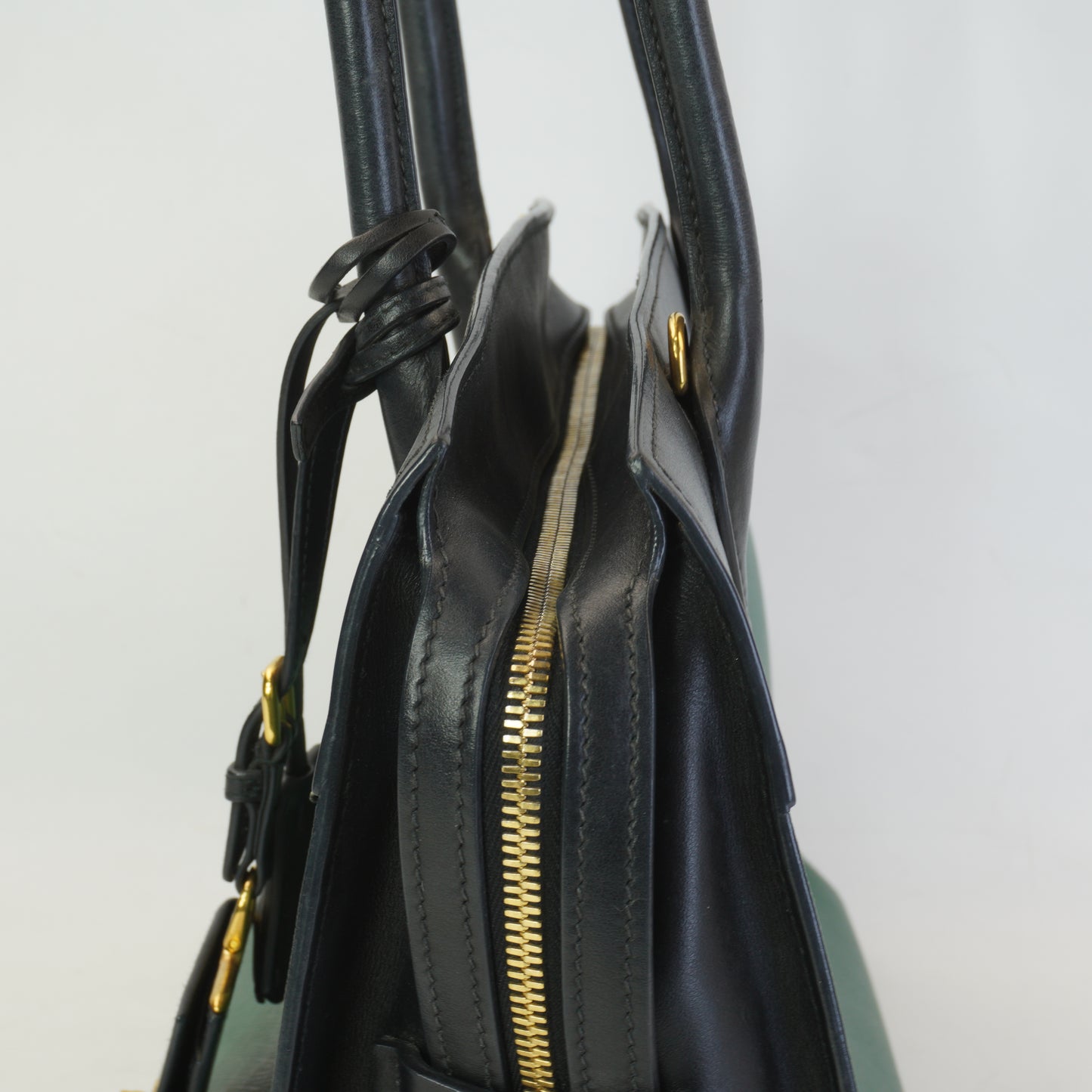 Prada saffiano And City Calf Esplanade GHW Medium