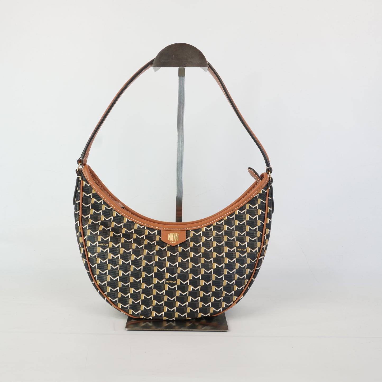 Moynat	M Hobo Black and Tan