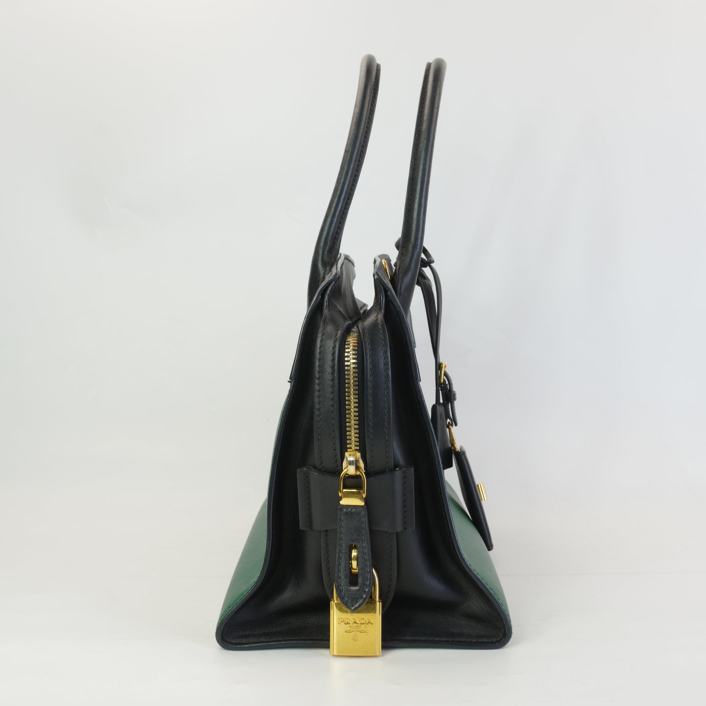 Prada saffiano And City Calf Esplanade GHW Medium