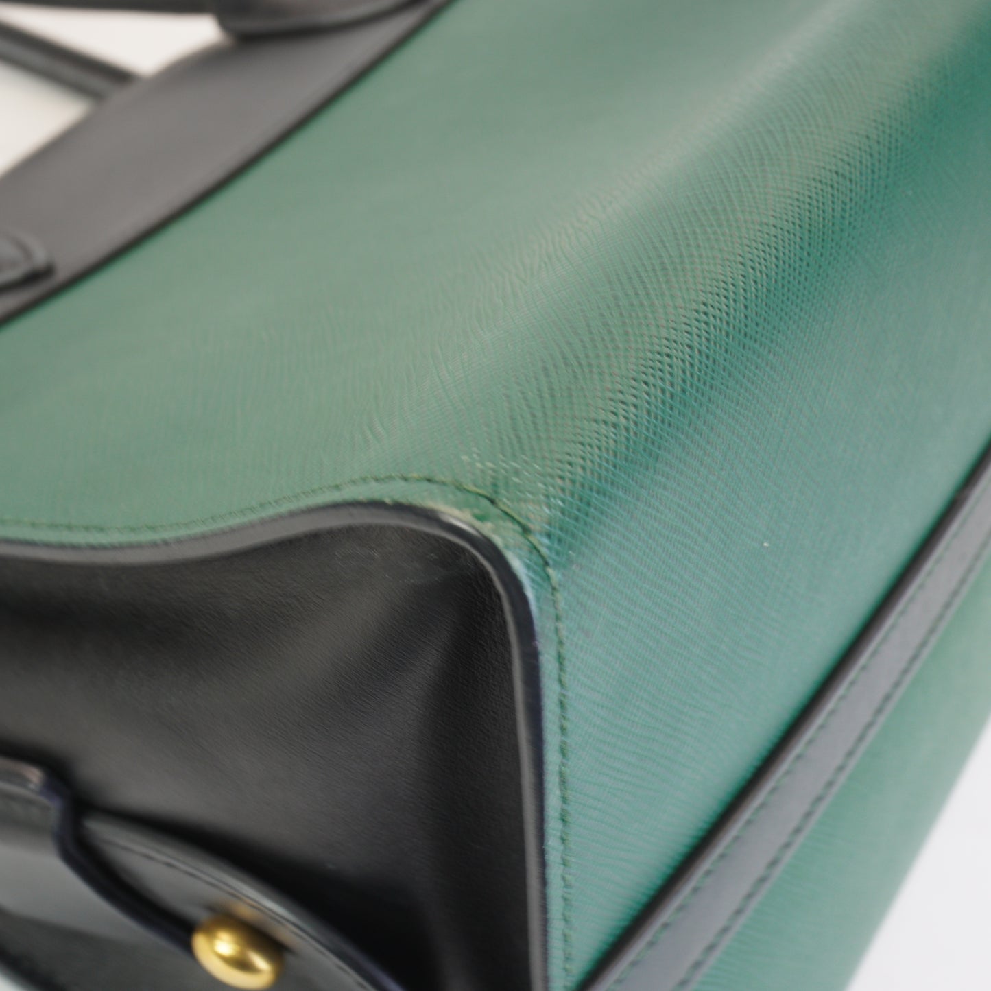 Prada saffiano And City Calf Esplanade GHW Medium