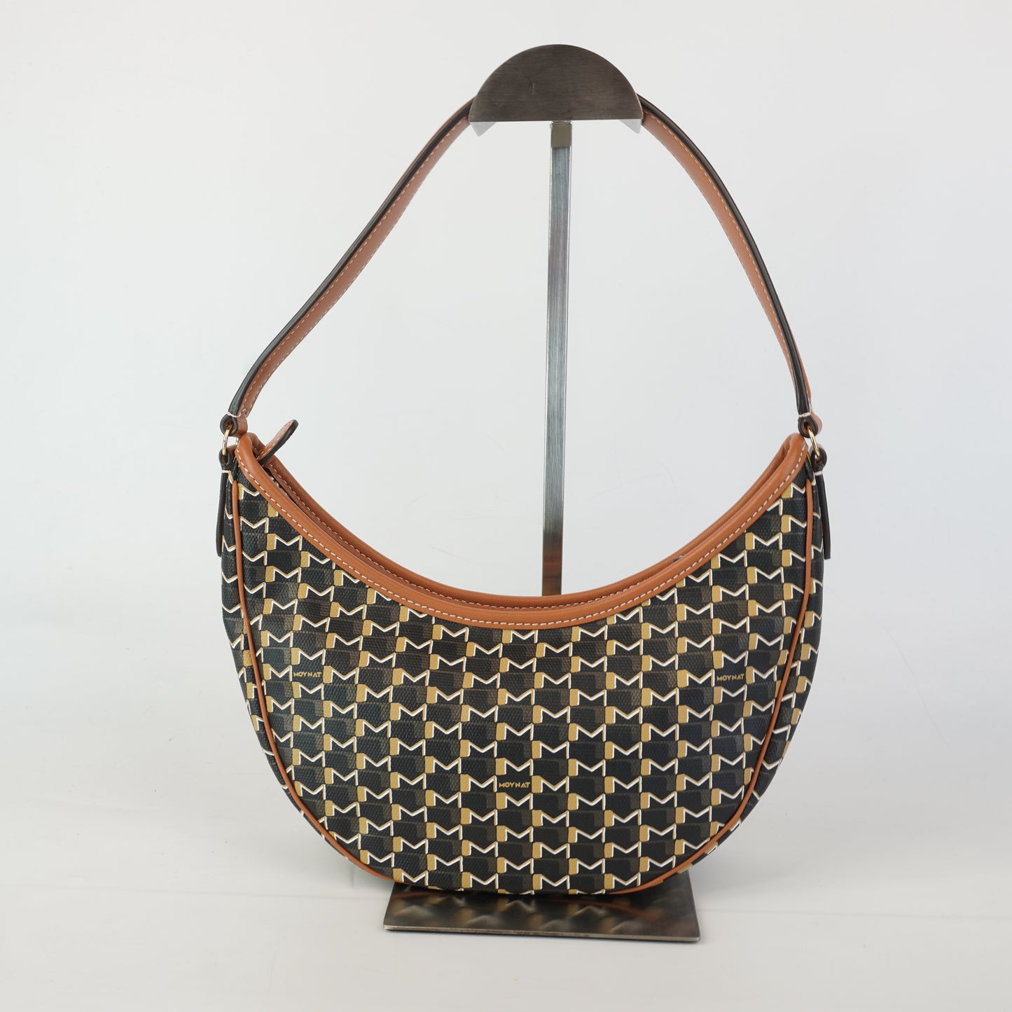 Moynat	M Hobo Black and Tan