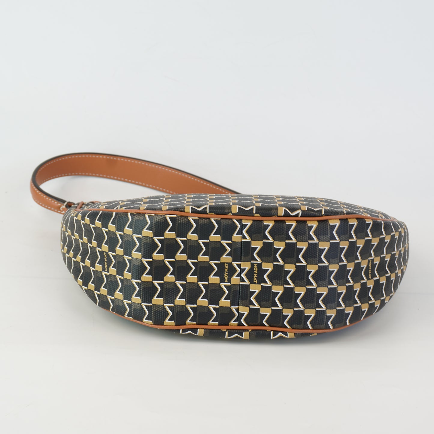 Moynat	M Hobo Black and Tan