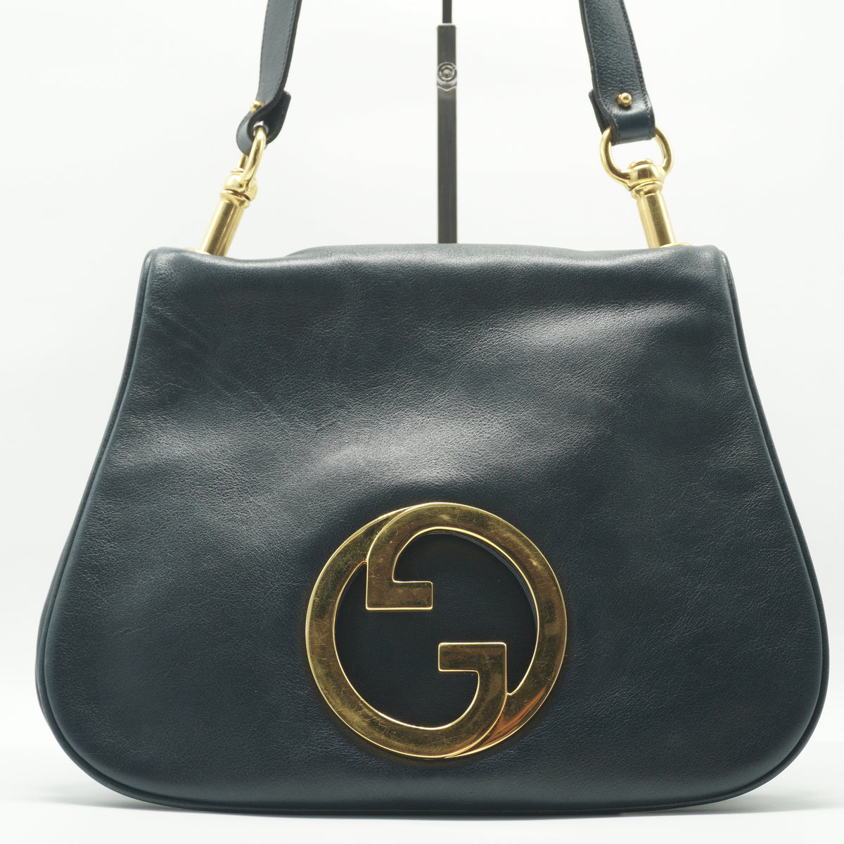 Gucci Blondie medium dark navy blue GHW
