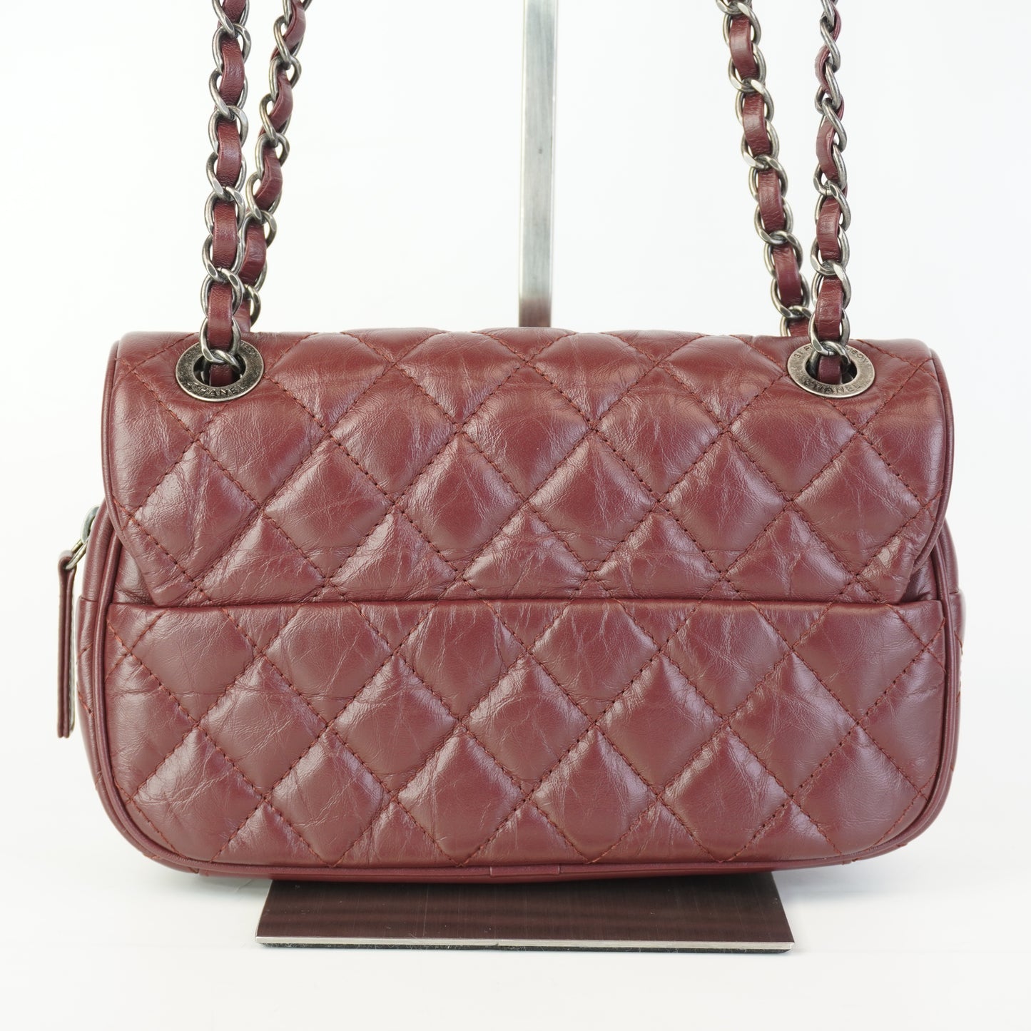 Chanel	Classic Flap Burgundy Small MHW