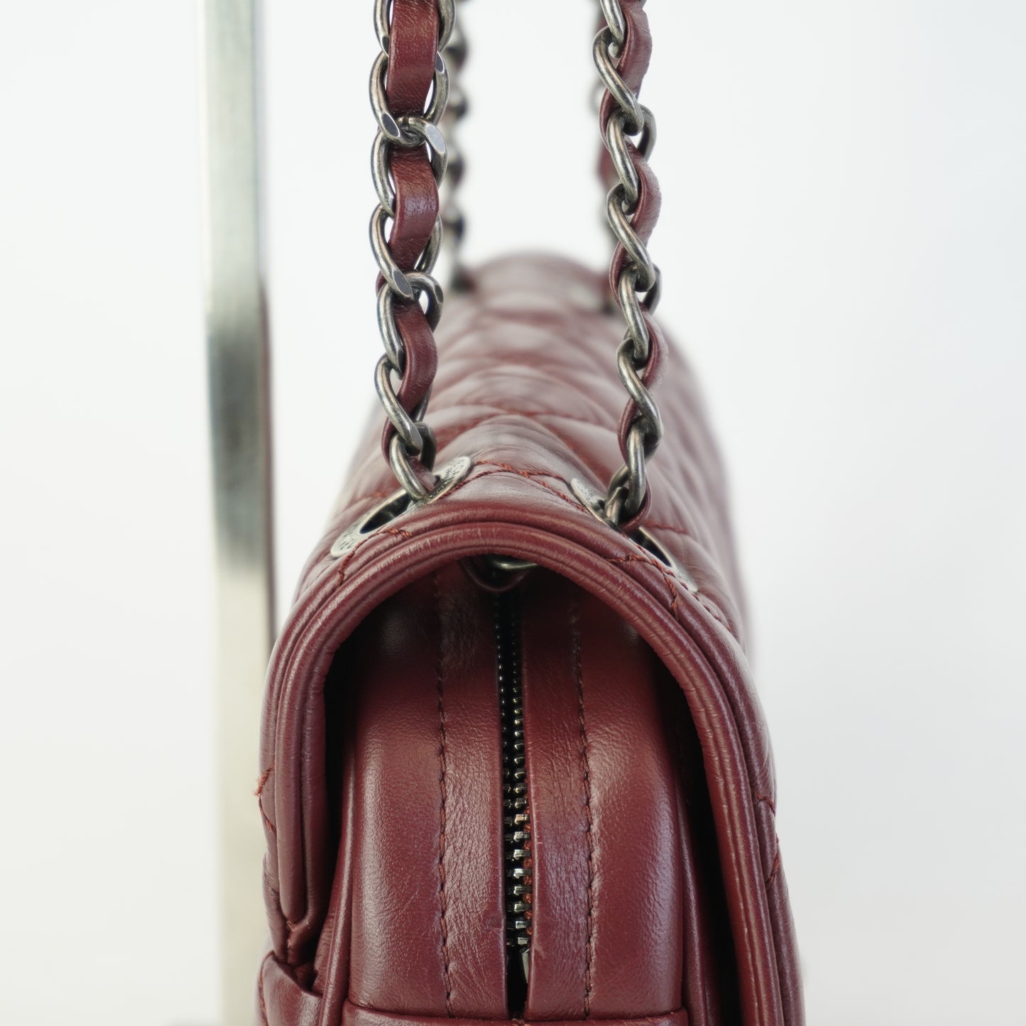 Chanel	Classic Flap Burgundy Small MHW