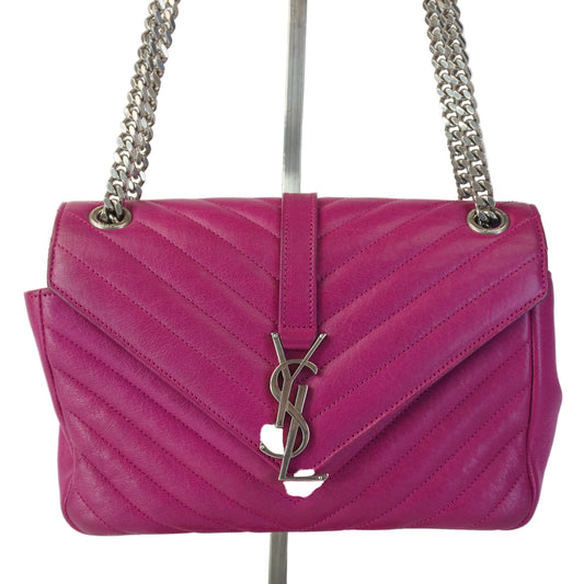 YSL	College Bag Fuschia Pink