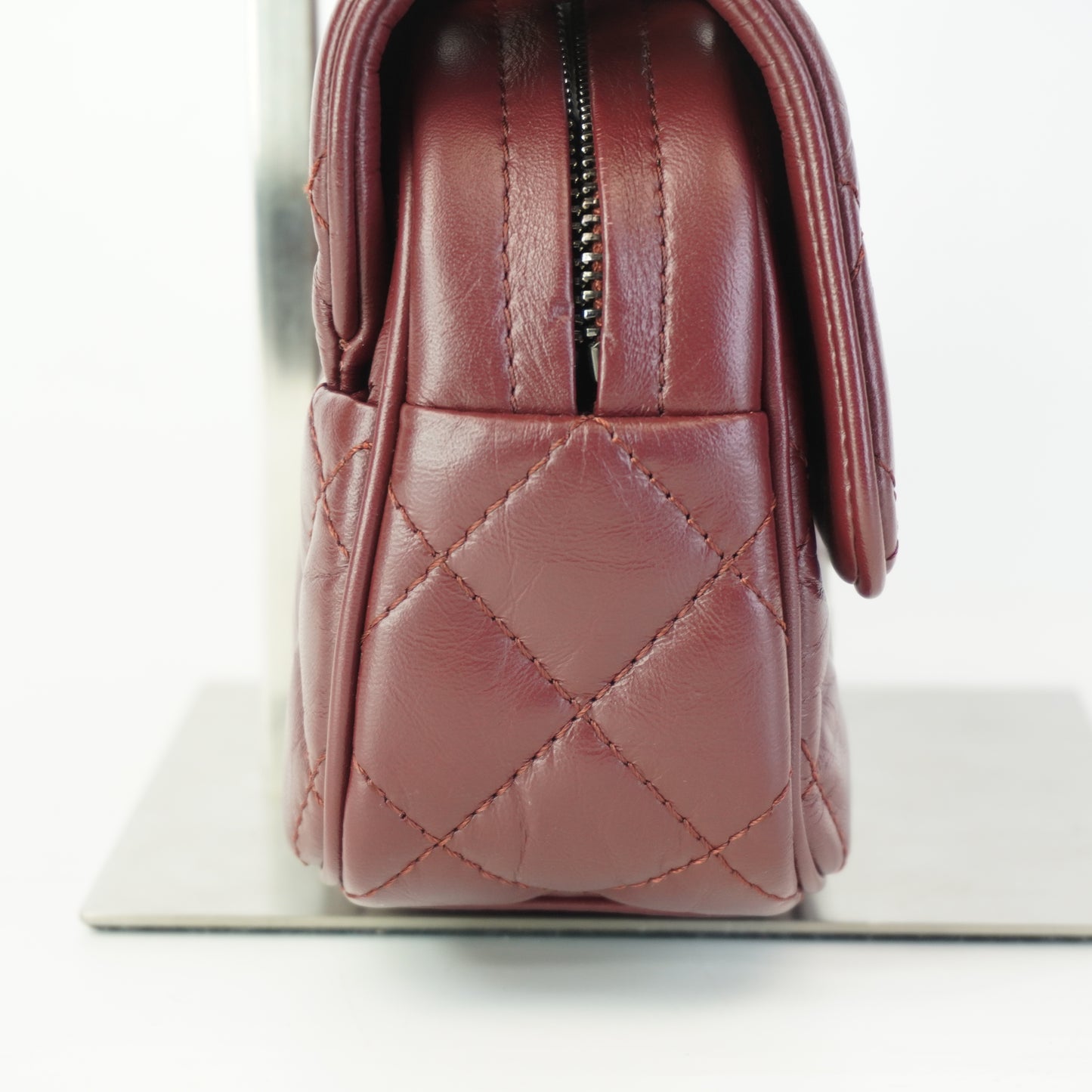 Chanel	Classic Flap Burgundy Small MHW