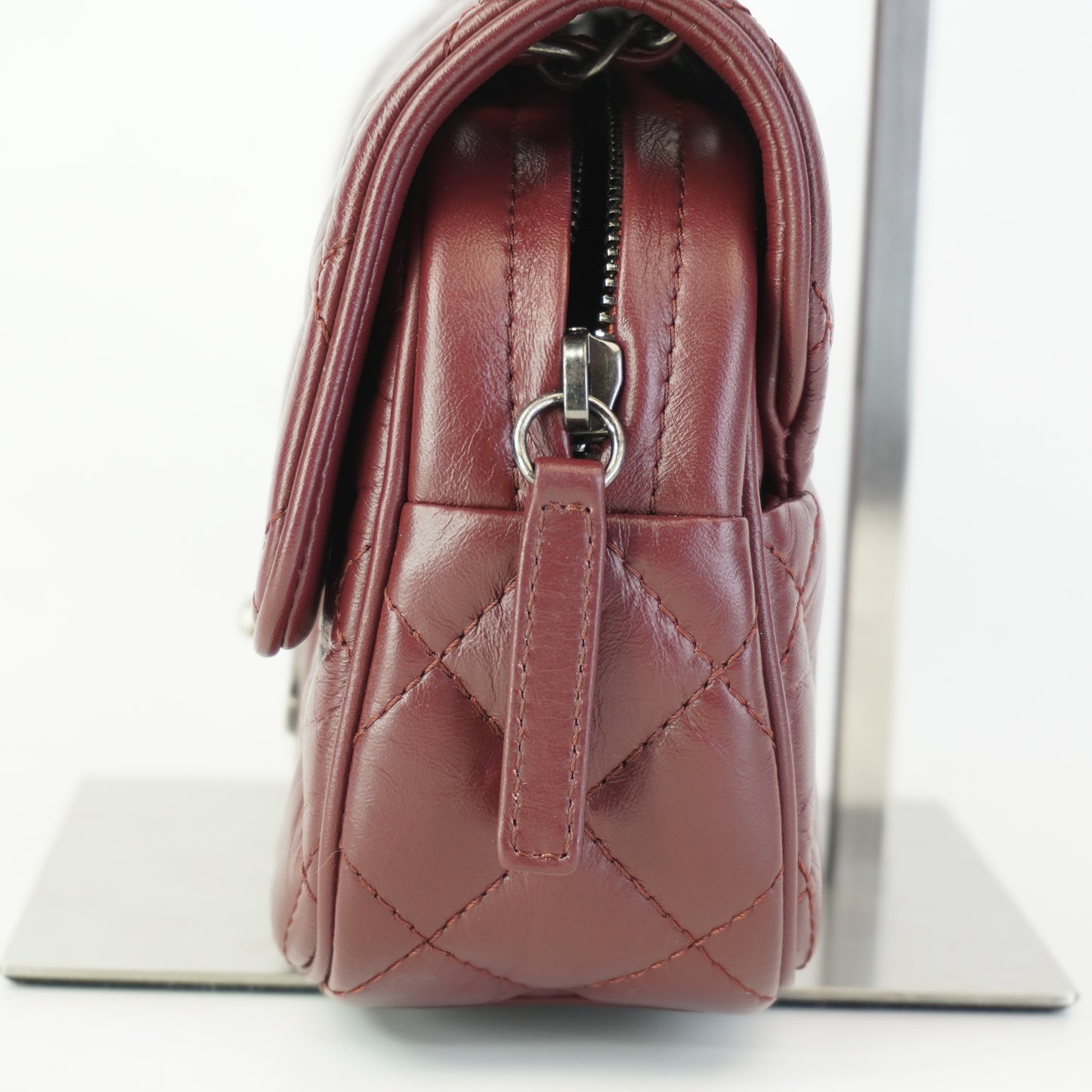 Chanel	Classic Flap Burgundy Small MHW