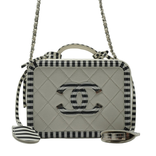 Chanel Vanity Case Small White SHW