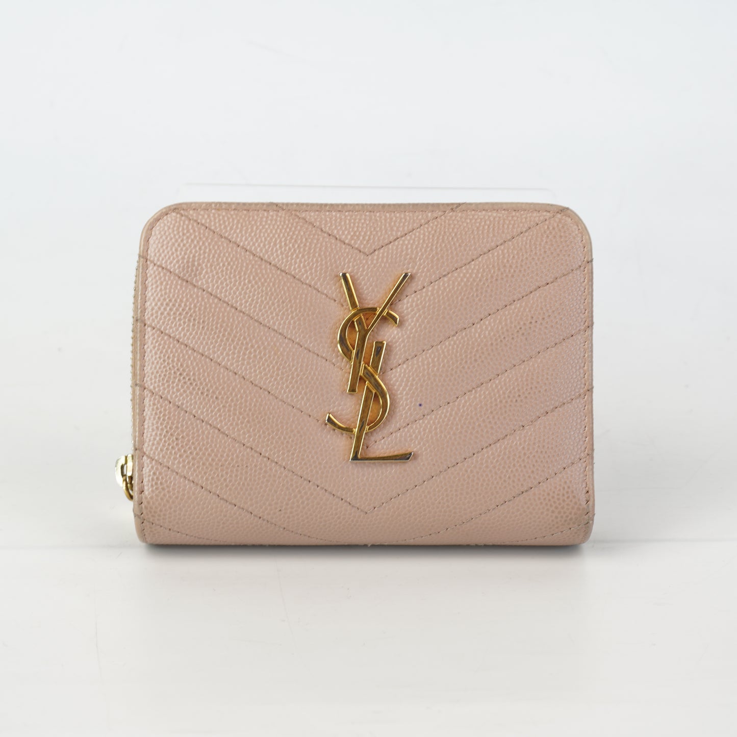 YSL	Cassandre Wallet Pink