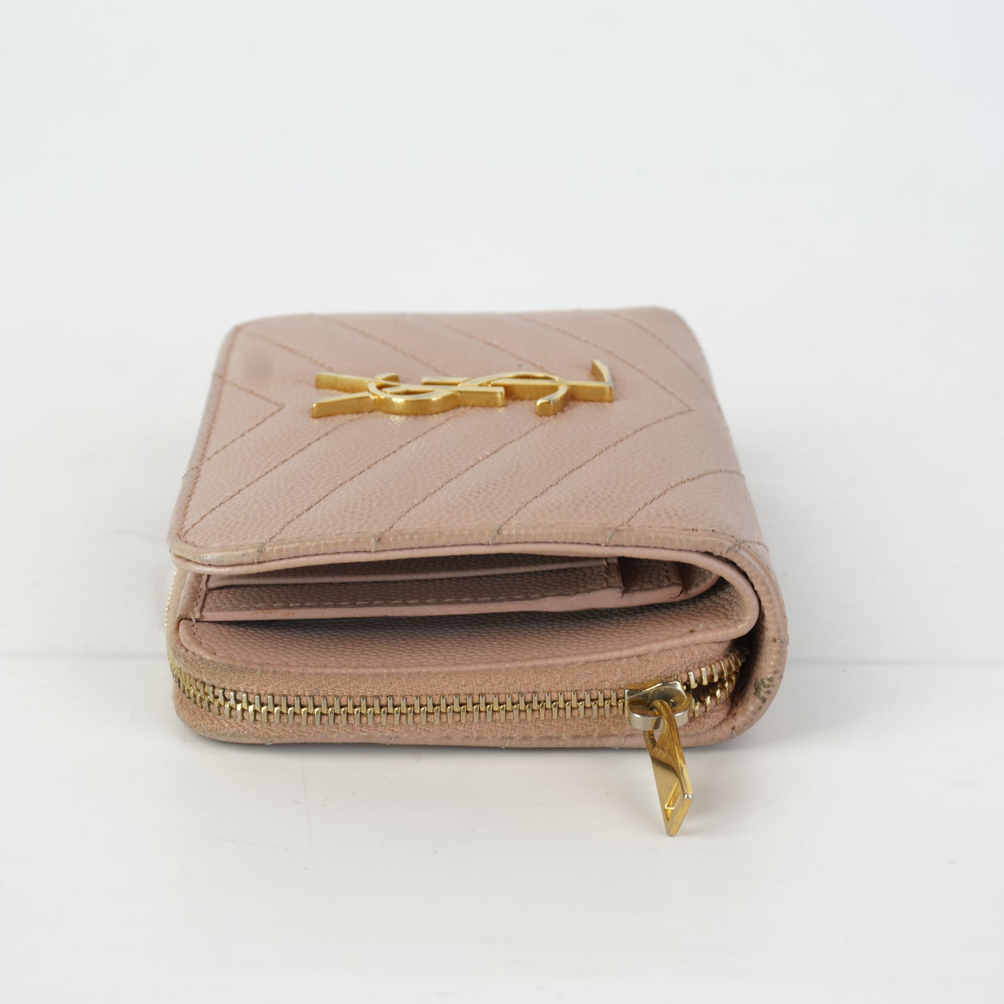 YSL	Cassandre Wallet Pink