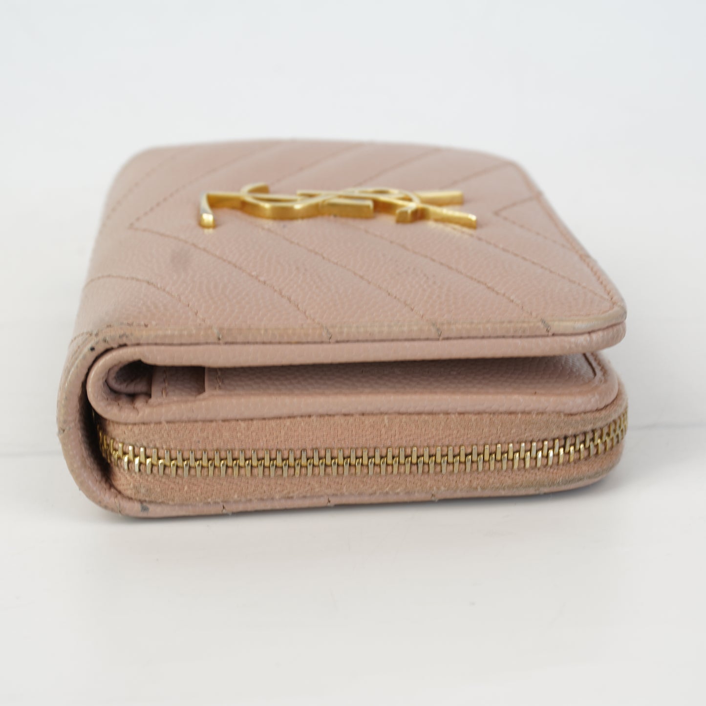 YSL	Cassandre Wallet Pink