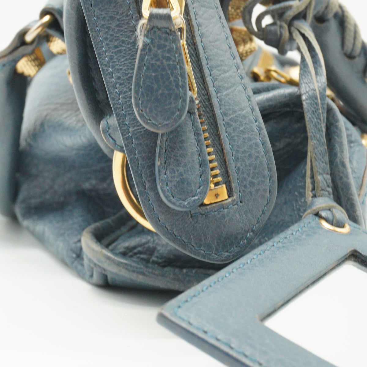 Balenciaga	Classic City bag blue GHW