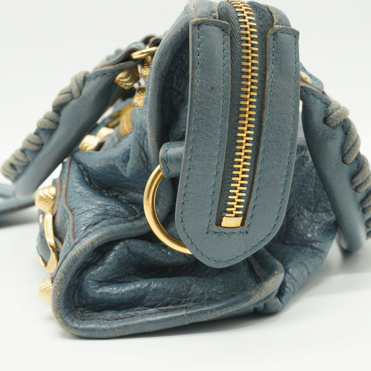 Balenciaga	Classic City bag blue GHW