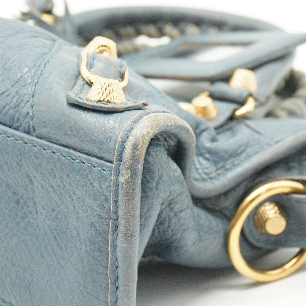 Balenciaga	Classic City bag blue GHW