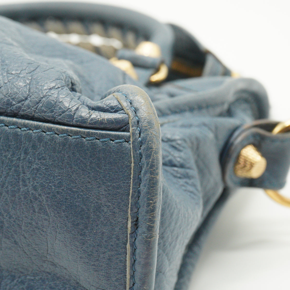 Balenciaga	Classic City bag blue GHW
