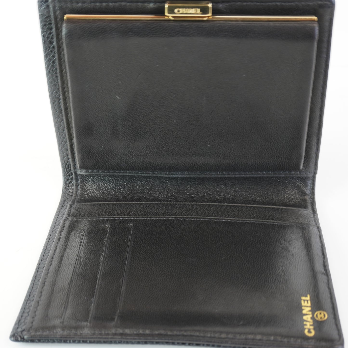 Chanel Quilted Cavier Bifold Wallet