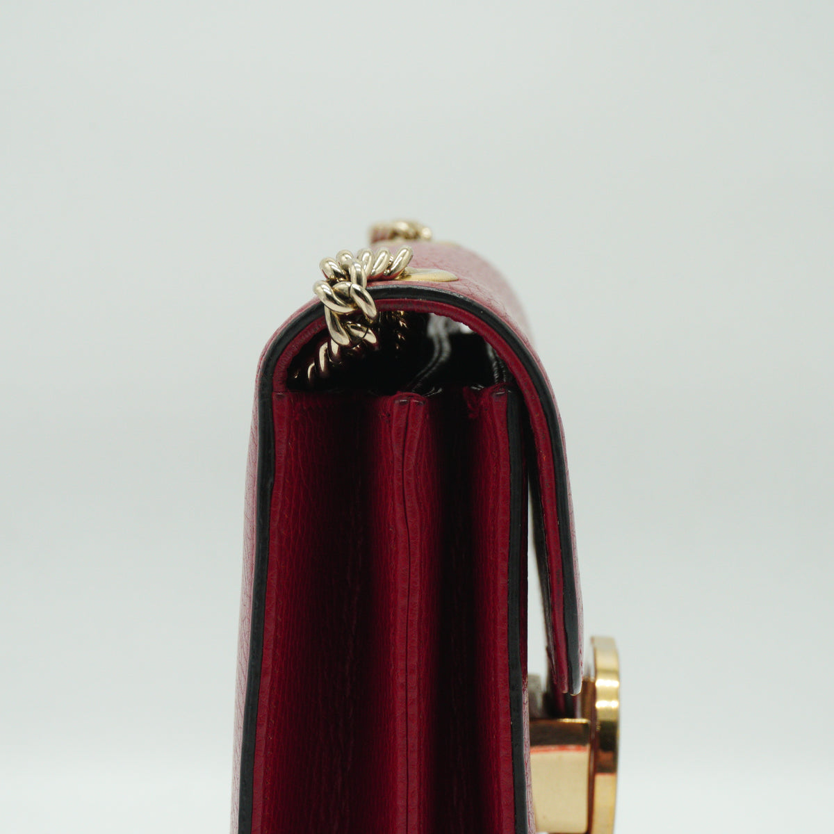 Gucci	Dollar Interlocking GG Small Calfskin Red GHW