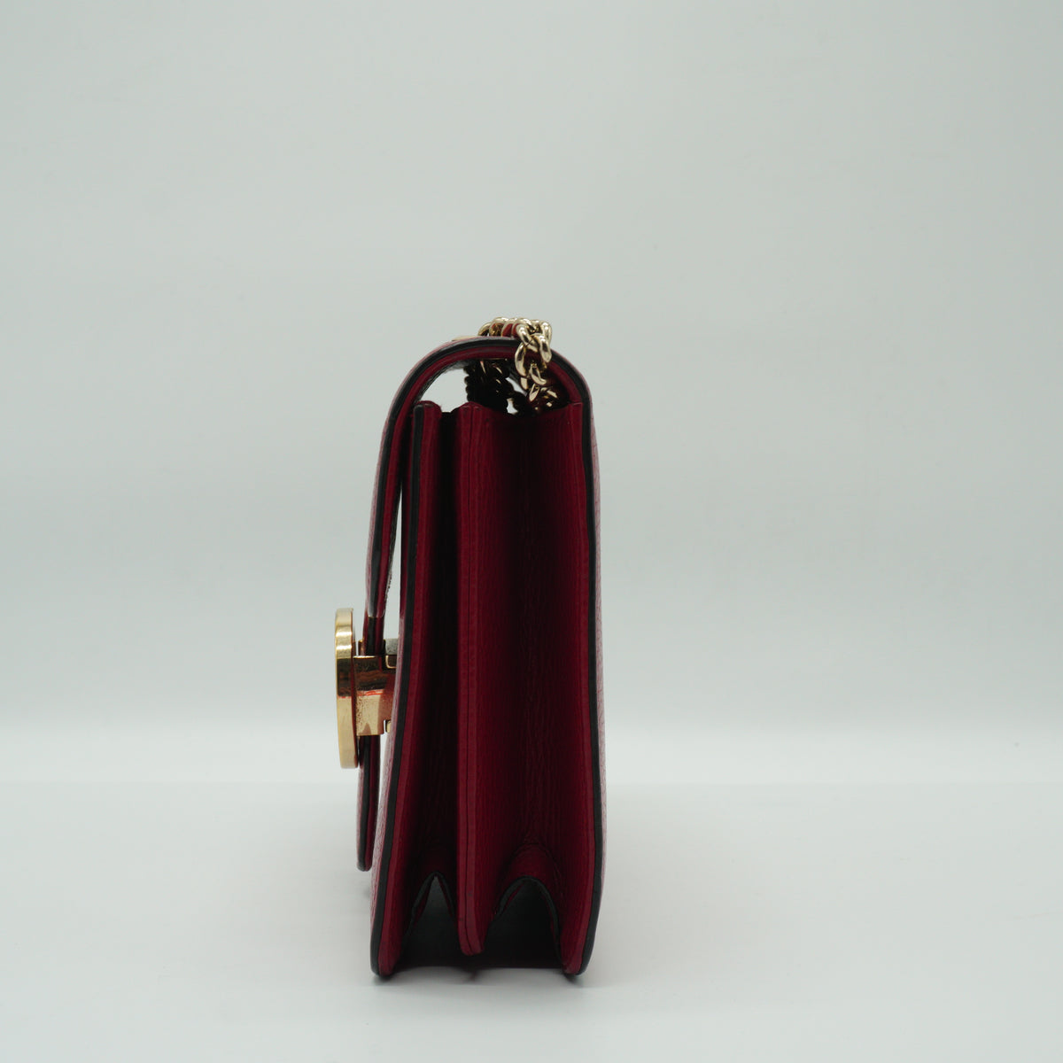 Gucci	Dollar Interlocking GG Small Calfskin Red GHW