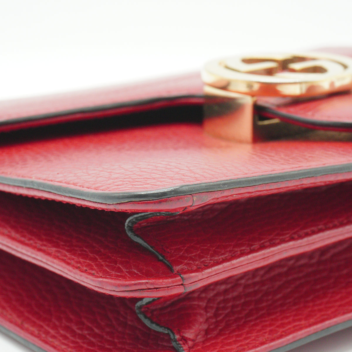 Gucci	Dollar Interlocking GG Small Calfskin Red GHW