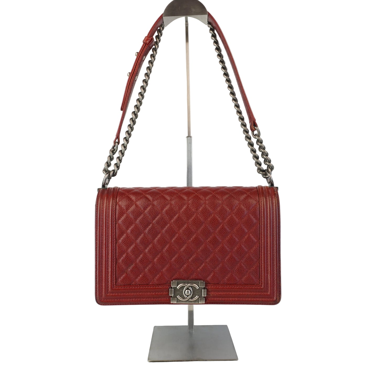 Chanel Le Boy Bag Dark Red