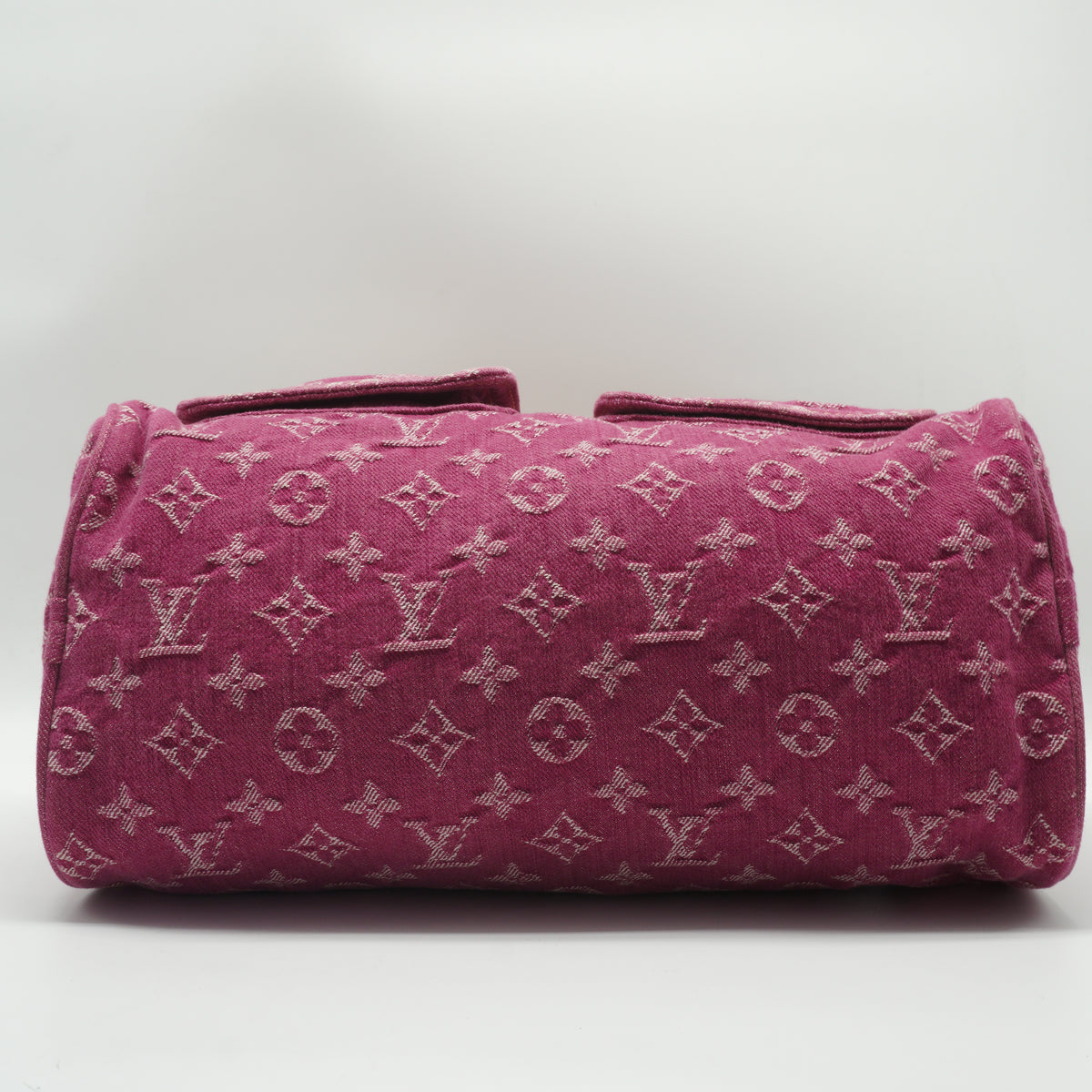 Louis Vuitton	Fuchsia Monogram Denim Neo Medium Speedy Bag GHW
