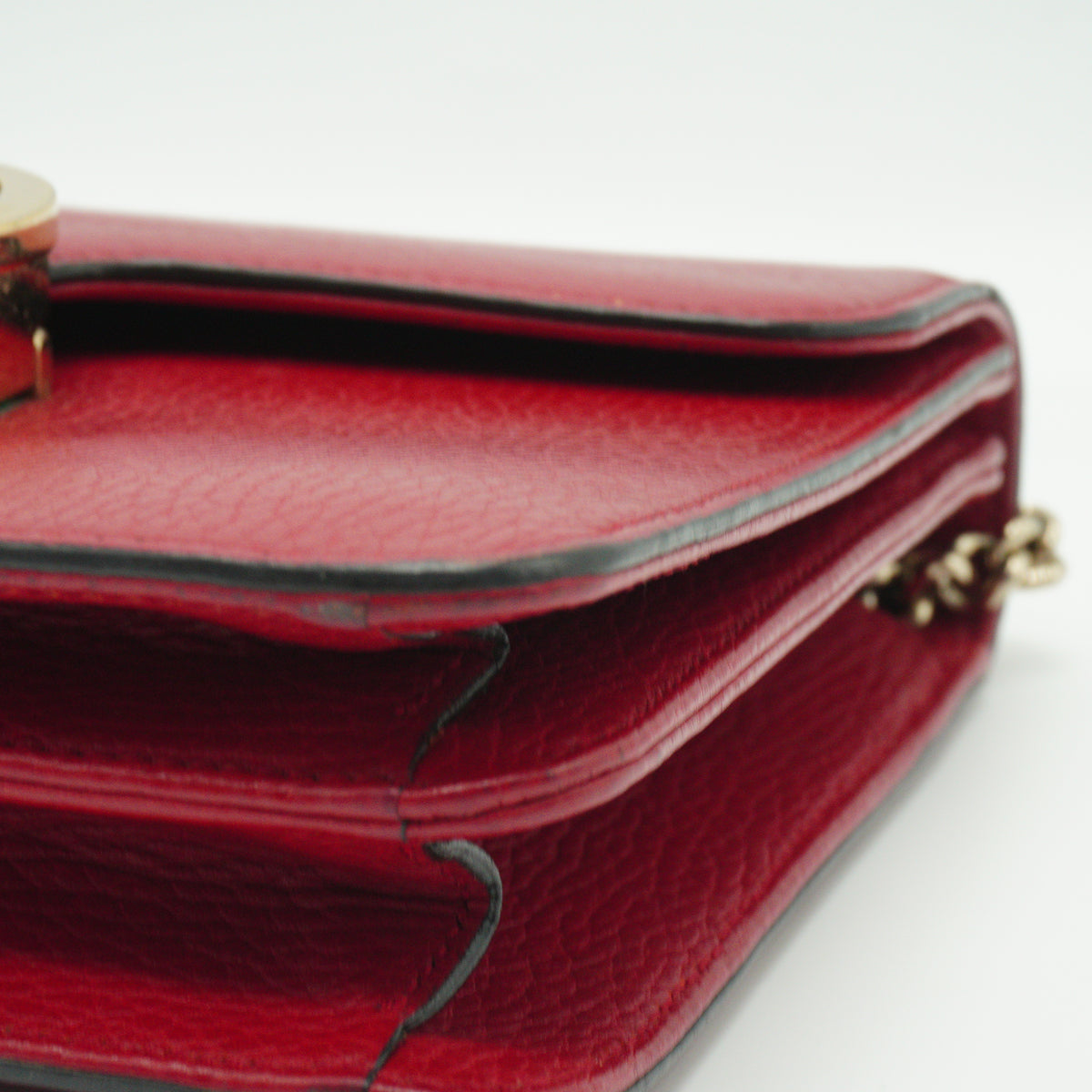 Gucci	Dollar Interlocking GG Small Calfskin Red GHW