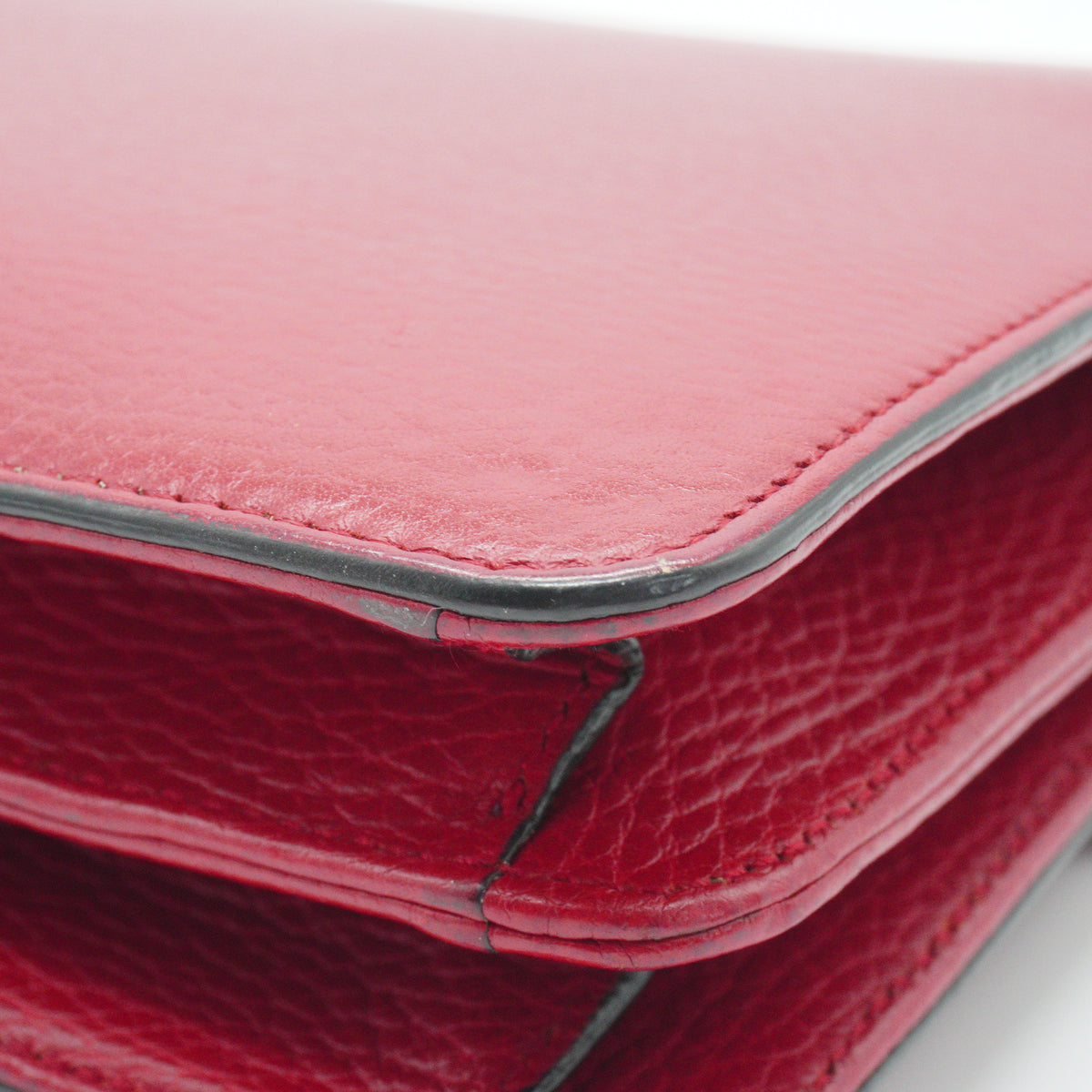 Gucci	Dollar Interlocking GG Small Calfskin Red GHW