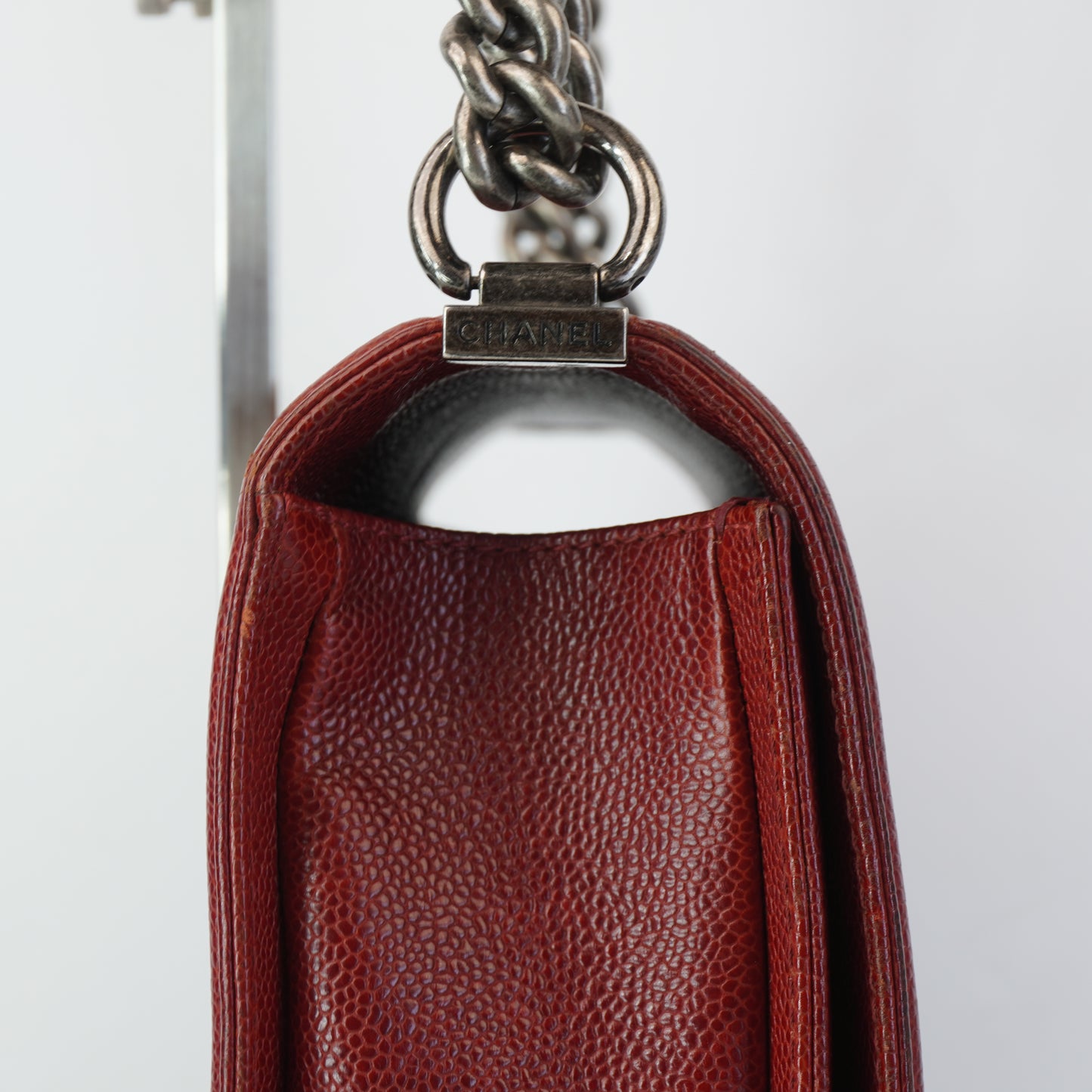 Chanel Le Boy Bag Dark Red