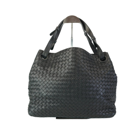 Bottega Veneta Intrecciato Garda Tote Black
