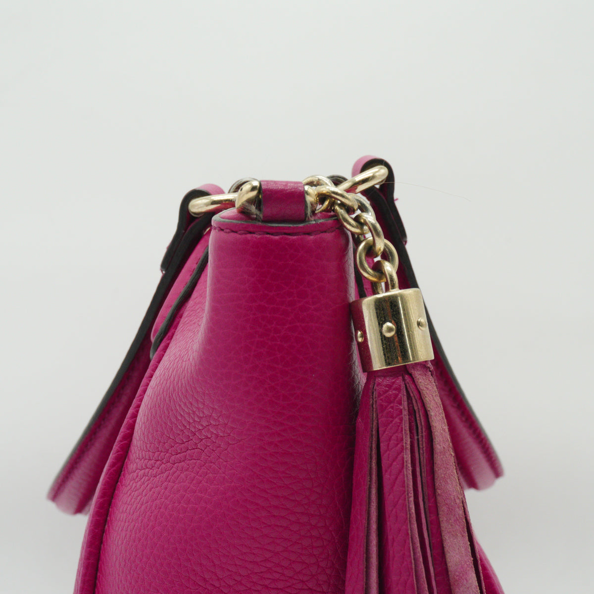 Gucci	Soho Cellarius Satchel fuchsia pink GHW