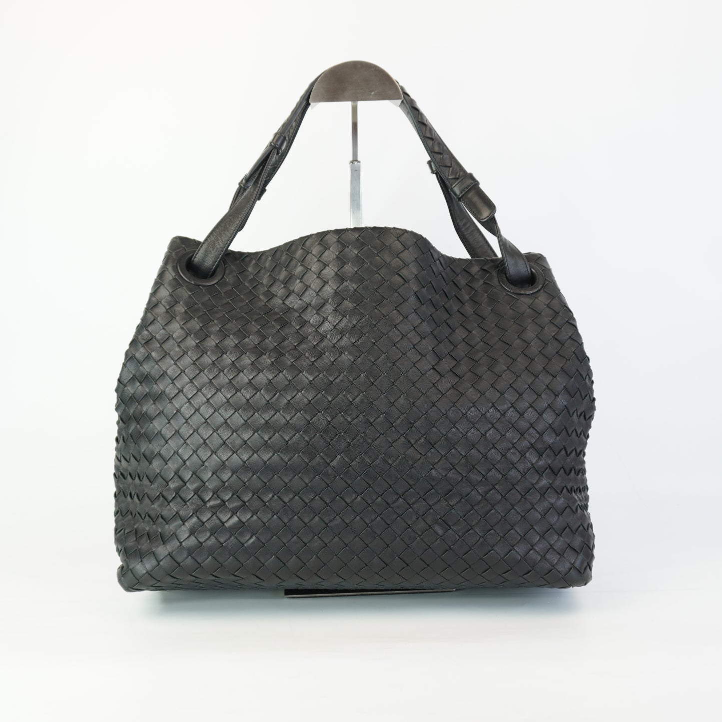 Bottega Veneta Intrecciato Garda Tote Black