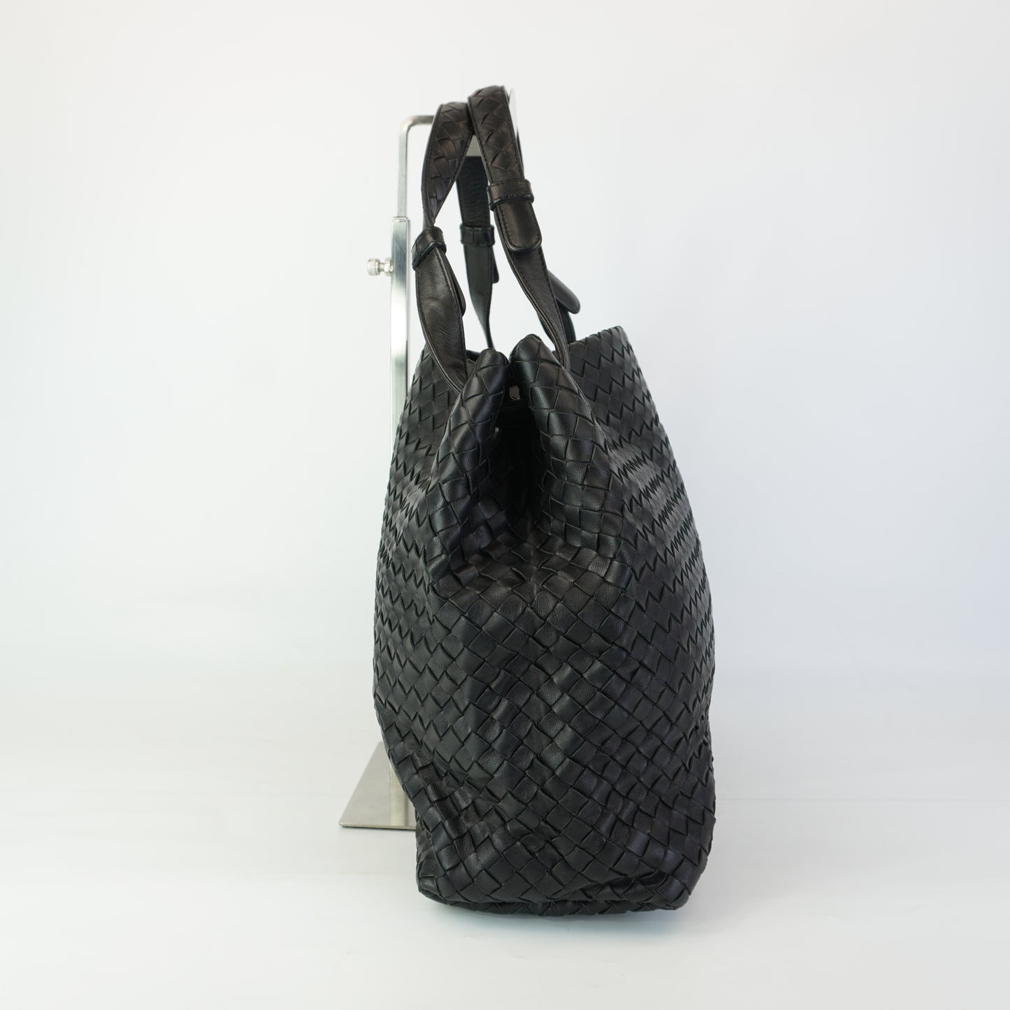 Bottega Veneta Intrecciato Garda Tote Black