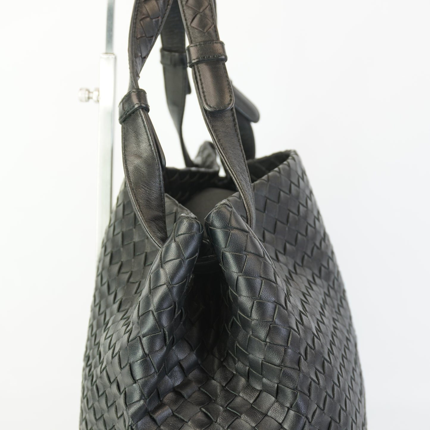 Bottega Veneta Intrecciato Garda Tote Black