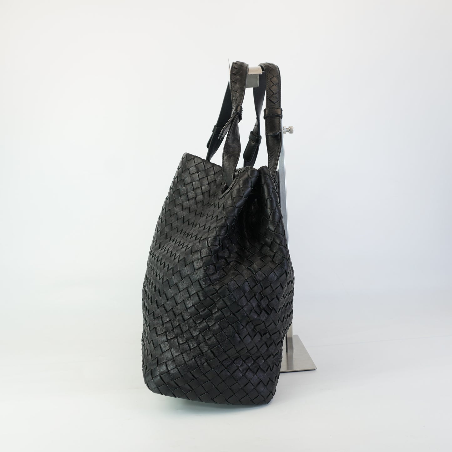 Bottega Veneta Intrecciato Garda Tote Black