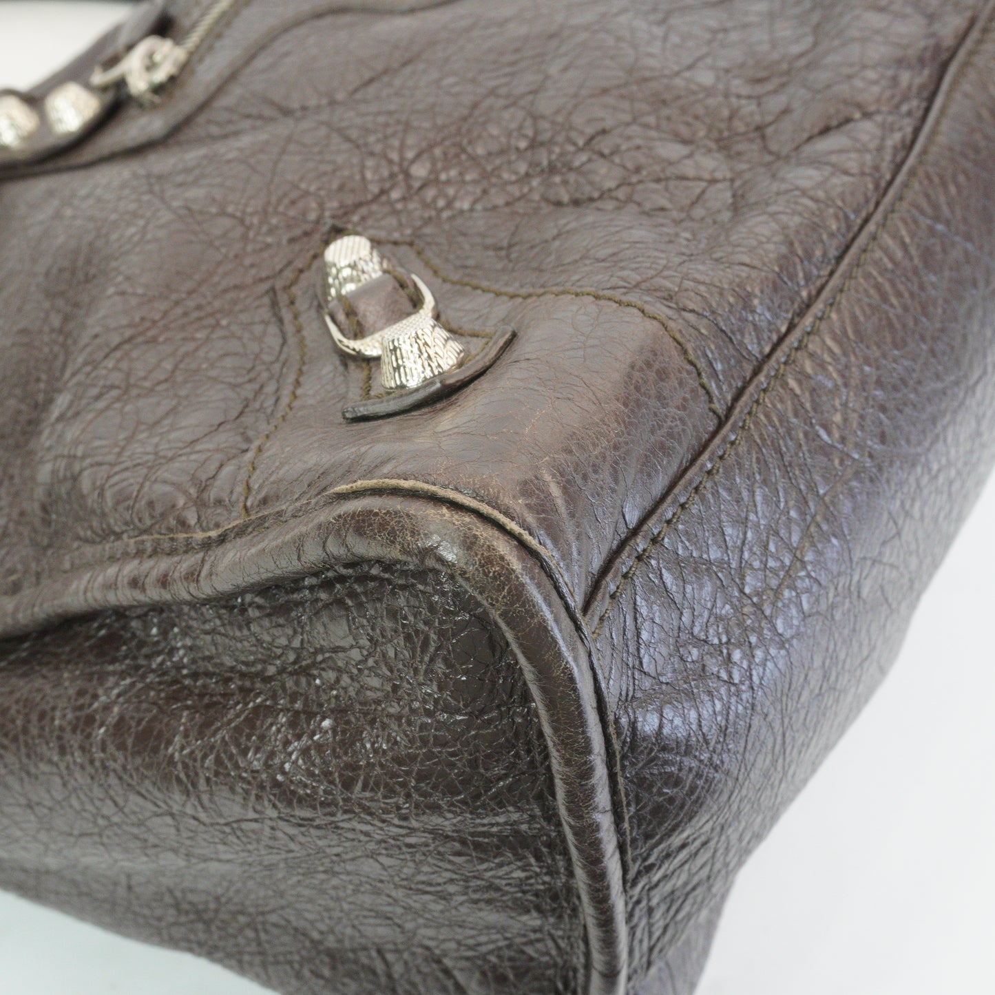 Balenciaga Classic City Bag  Brown SHW Large