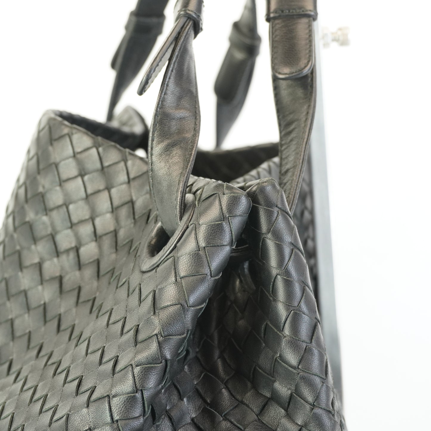 Bottega Veneta Intrecciato Garda Tote Black