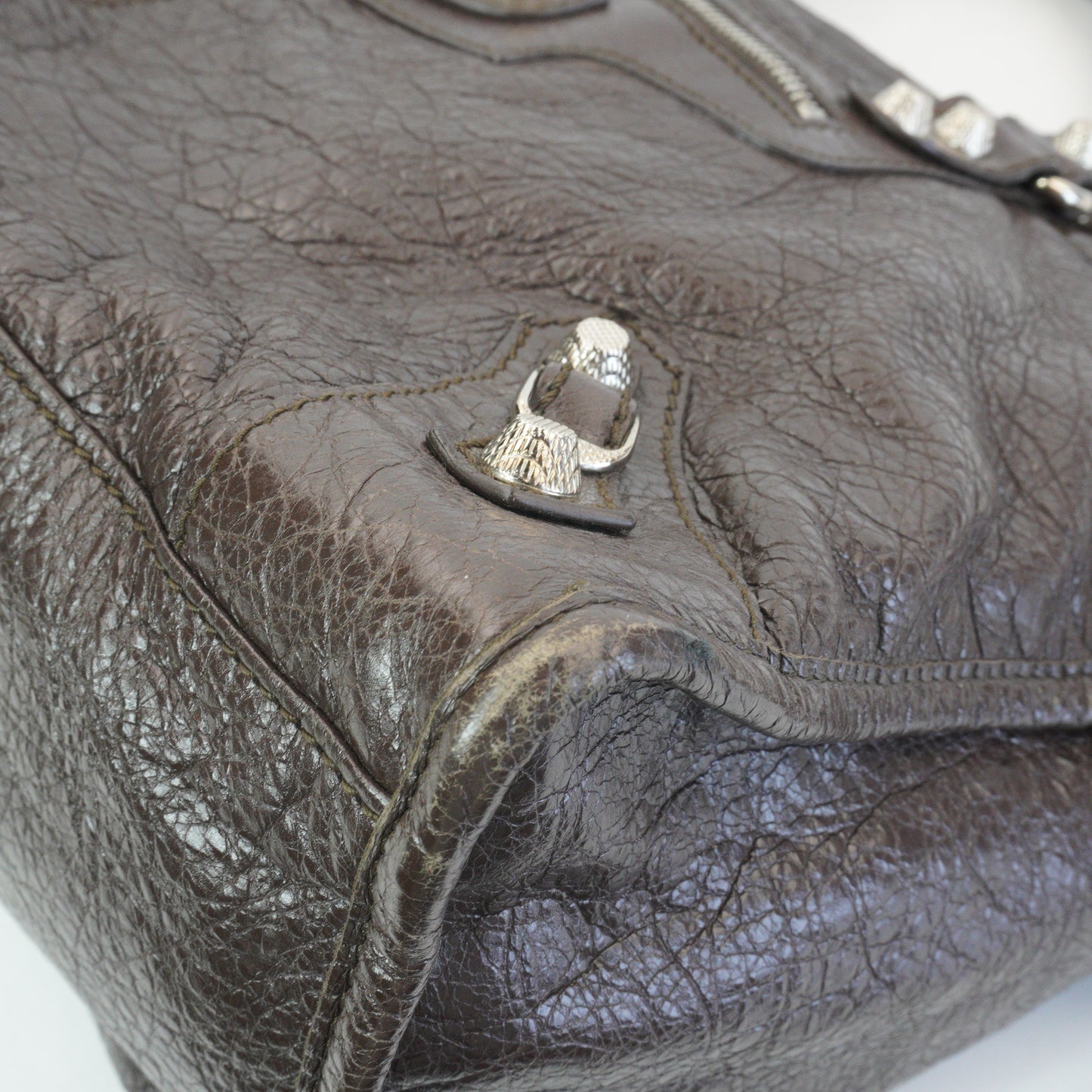 Balenciaga Classic City Bag  Brown SHW Large