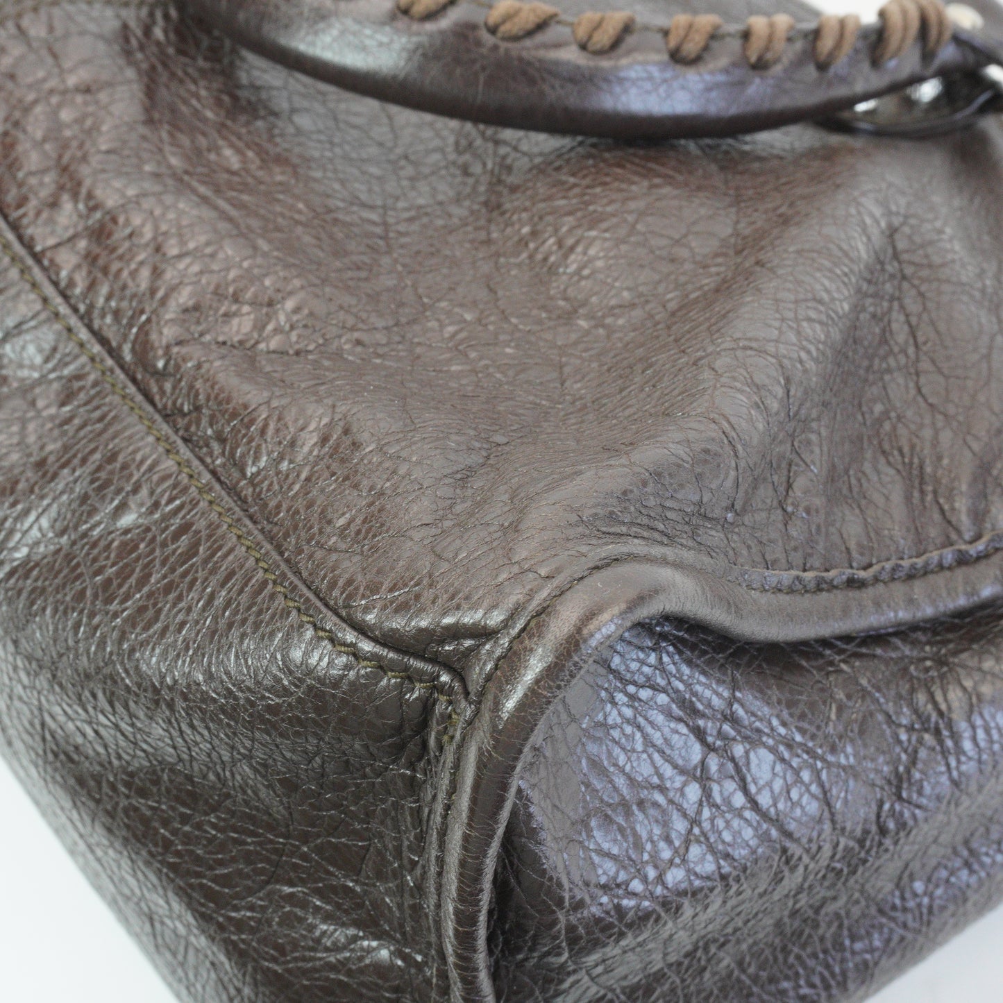 Balenciaga Classic City Bag  Brown SHW Large