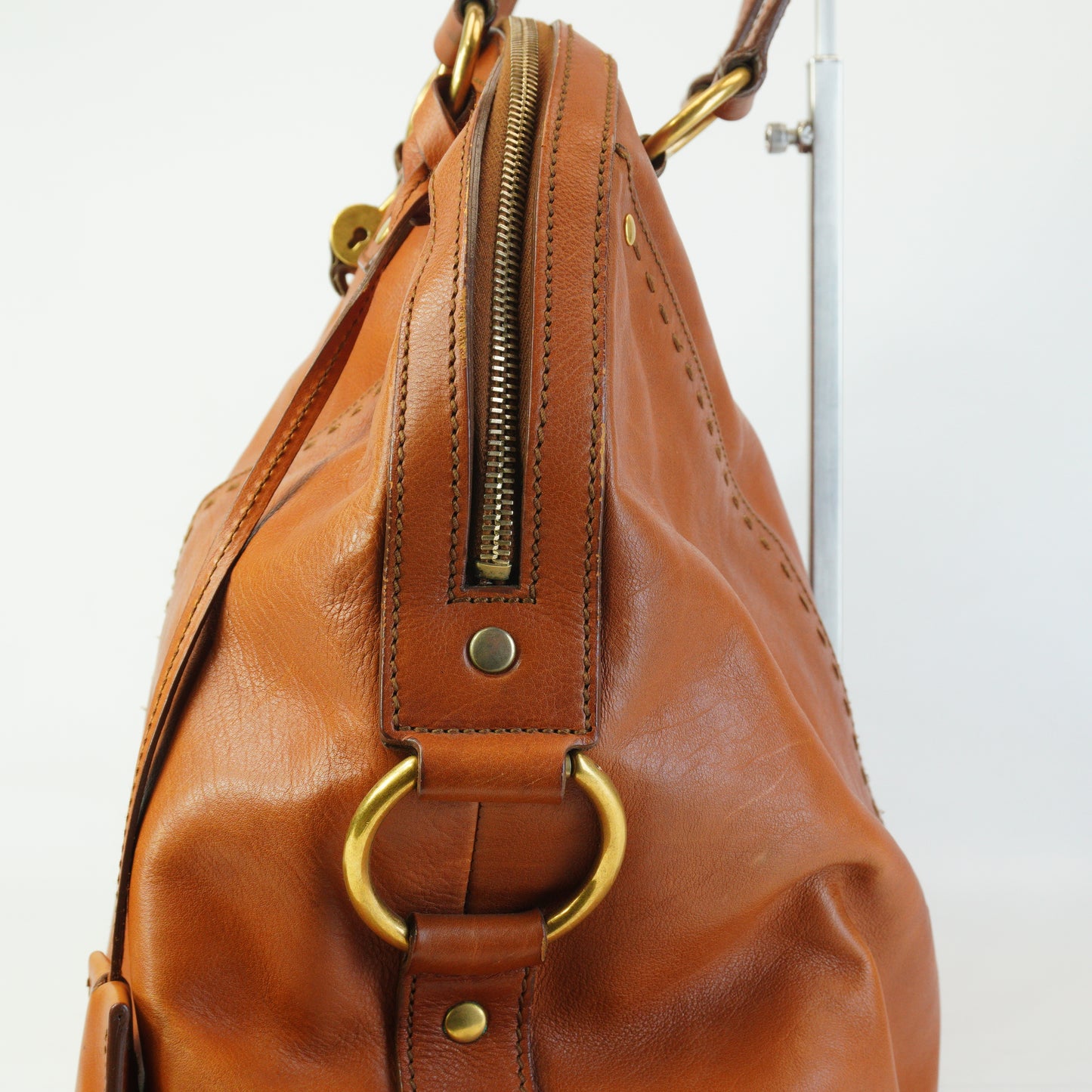 YSL	Muse Bag GHW Large Rust Orange