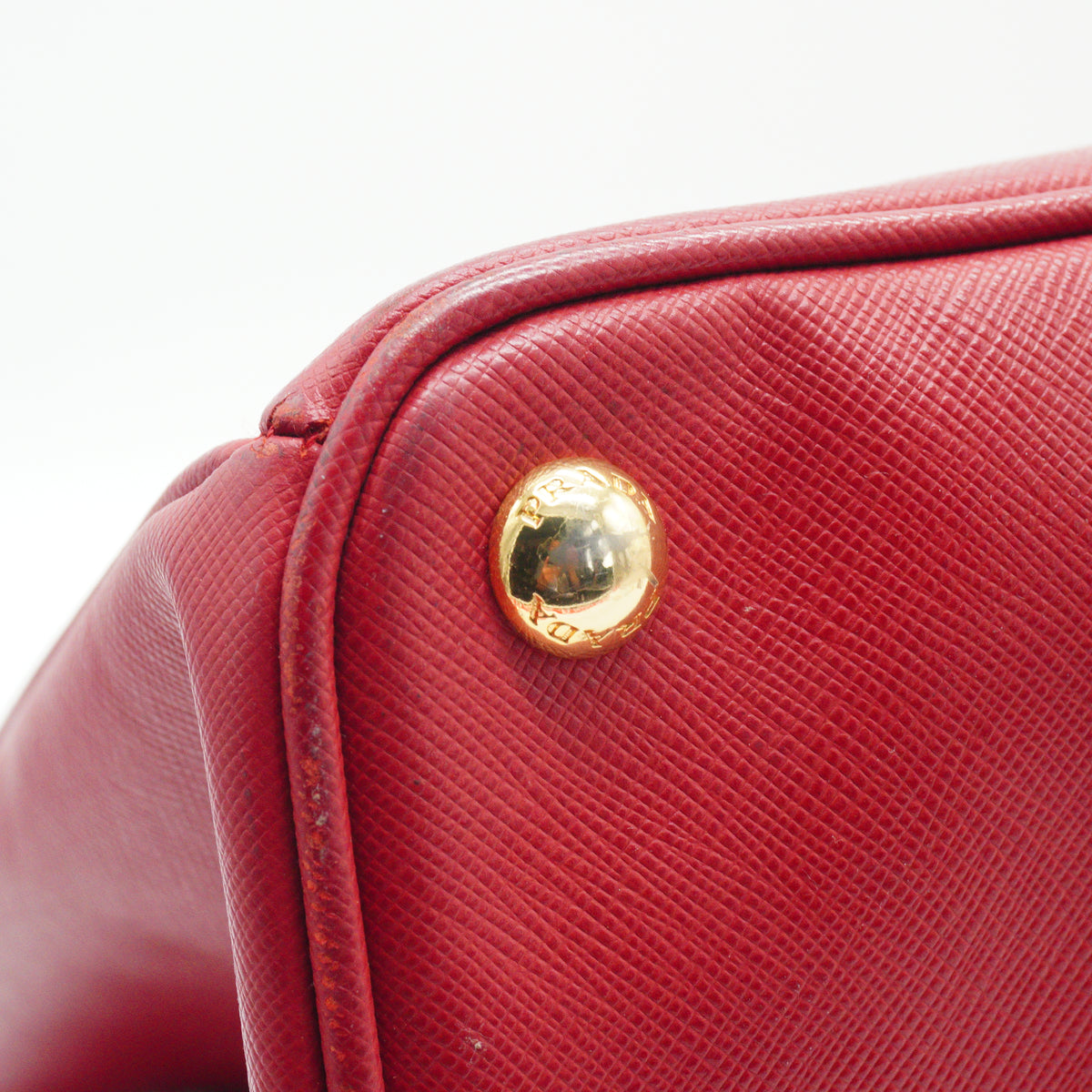 Prada	Galleria Tote Bag Red Large GHW