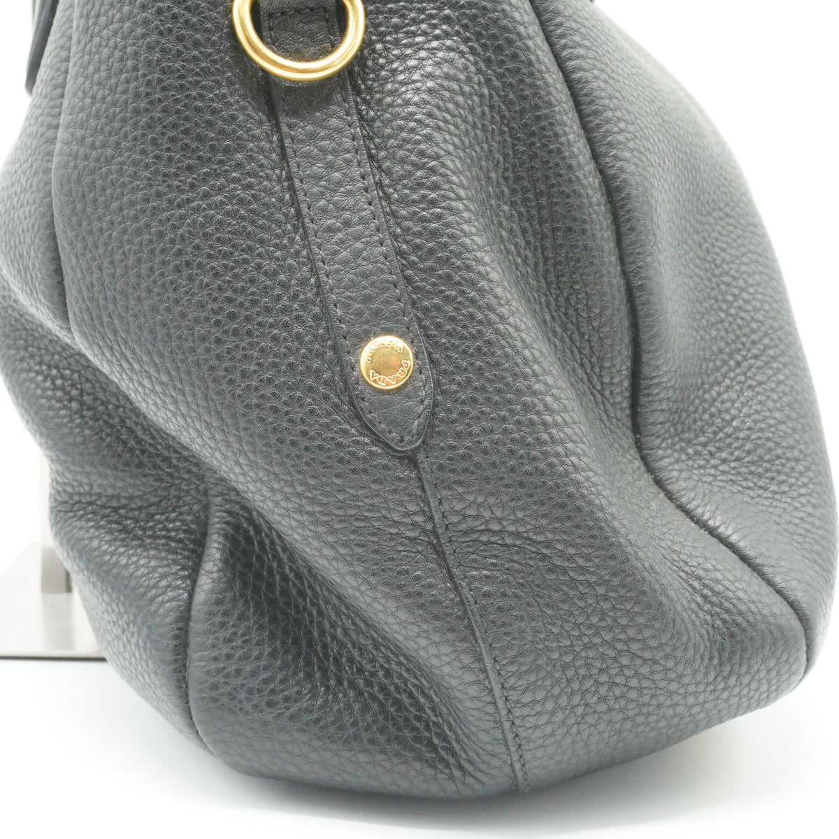 Prada	Vitello Daino Sacca 2 Manici Hobo Bag Black Large GHW
