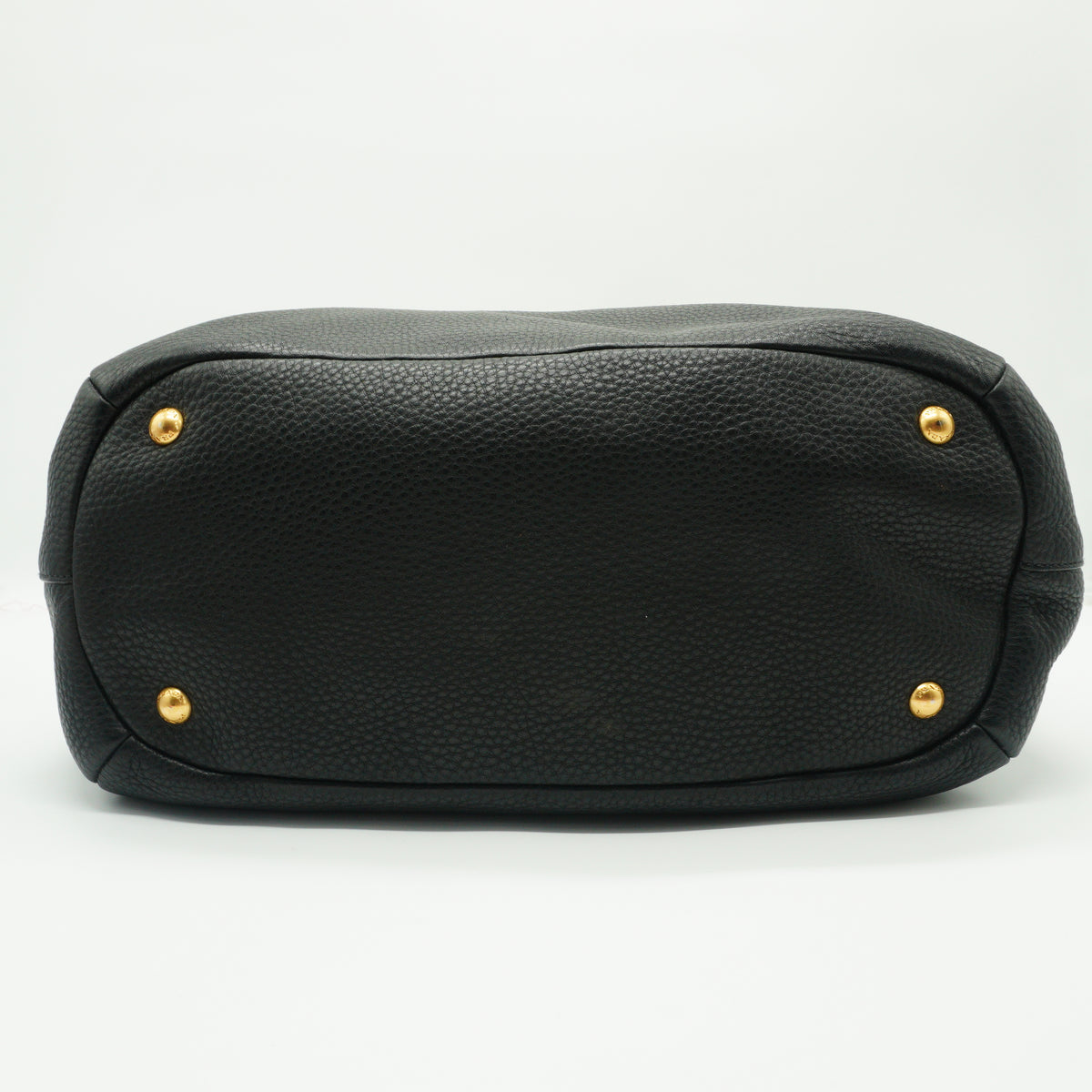 Prada	Vitello Daino Sacca 2 Manici Hobo Bag Black Large GHW