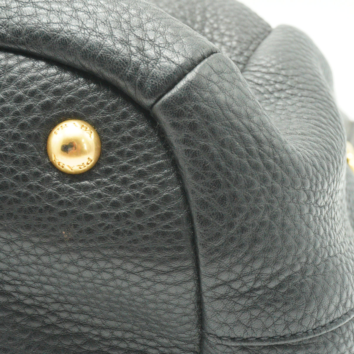 Prada	Vitello Daino Sacca 2 Manici Hobo Bag Black Large GHW
